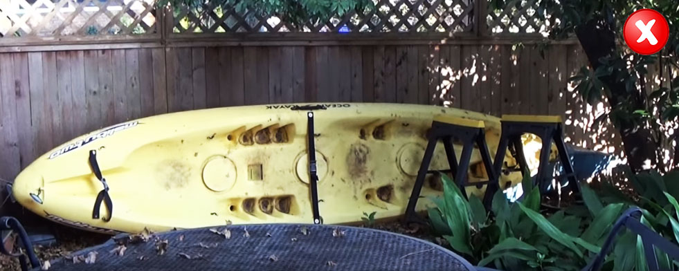 How to Store Kayak or Canoe Outdoors